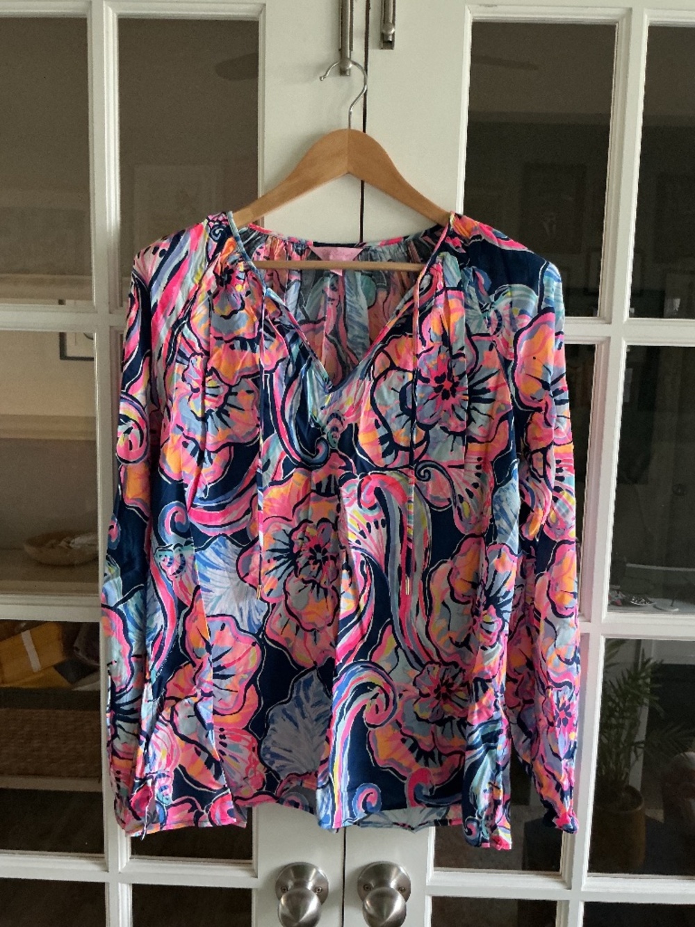 Lilly Pulitzer Floral Blouse -XL